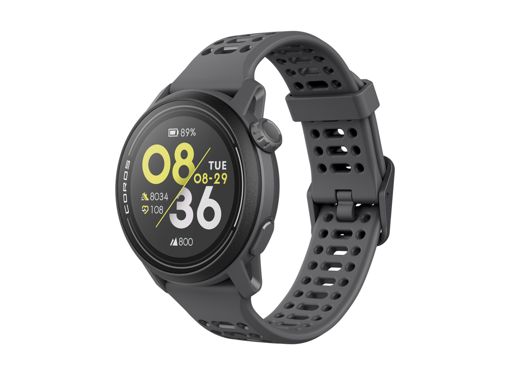 Coros Pace 3 GPS Silicone Band Watch, Black